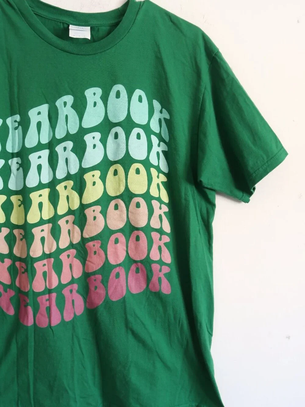 Green Yearbook Graphic Tee - Size Medium